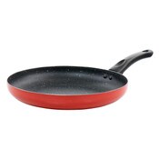 Wholesale - 12" RED ALUMINUM OSTER LUNETA FRY PAN W/BAKELITE HANDLE (NON-STICK, 2.0mm) C/P 12, UPC: 85081488152